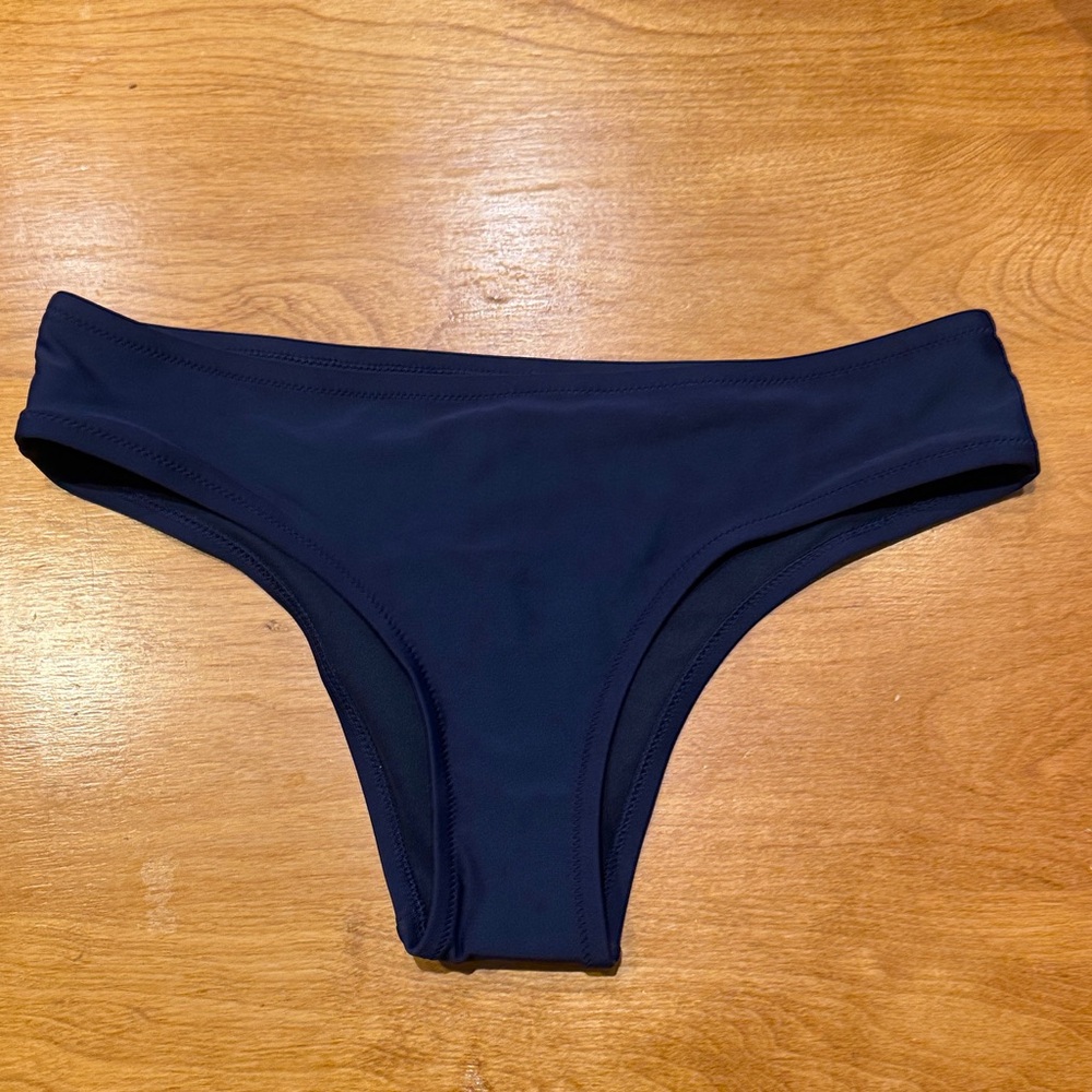 Aerie Navy Cheeky Bikini Bottoms